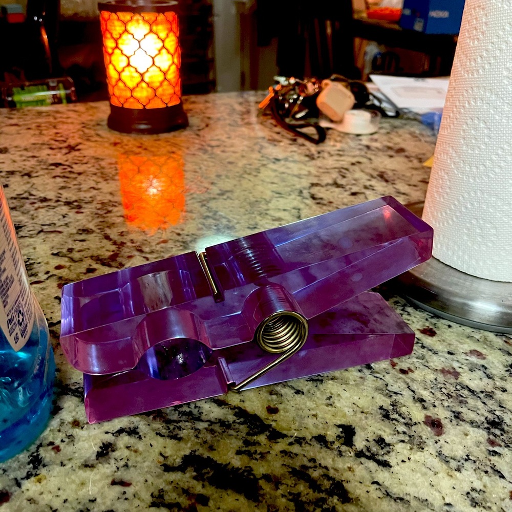 Purple decorative clip
